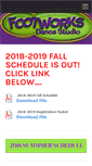 Mobile Screenshot of footworksdancestudio.com
